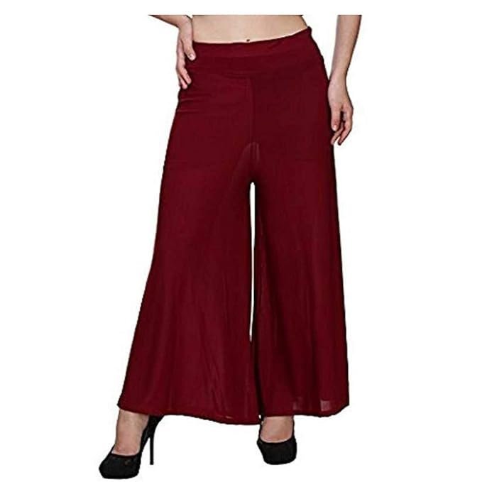 Regular Casual Plain Palazzo for Women and Girl's (Pack of -1)