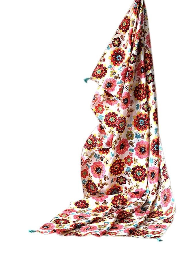 Scarves for Women, Cotton Printed Scarves for all session for ladies, Girls Cotton printed Scarf,100% Cotton trendy Scarf for Women Scarf (Multi Colour, 100x100 Cm Sqaure Size)