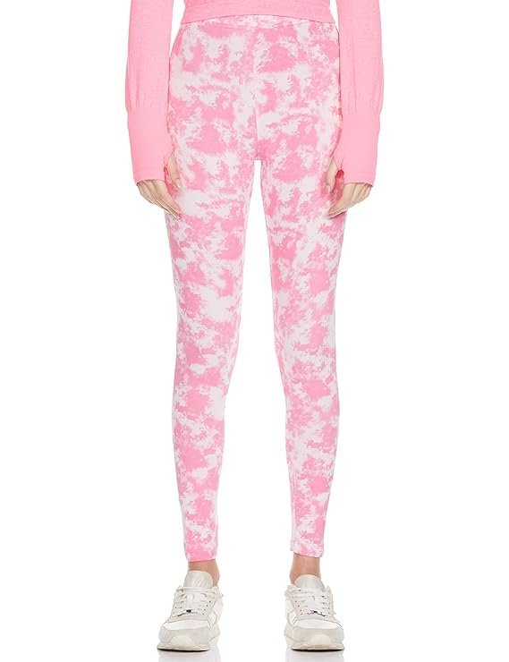 Women Abstract Printed Elasticated Waist Skinny Fit Leggings