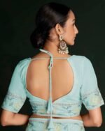 Embroidered Georgette Saree - Image 3