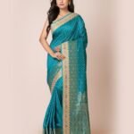 Women Zari Woven Saree with Embroidered Border